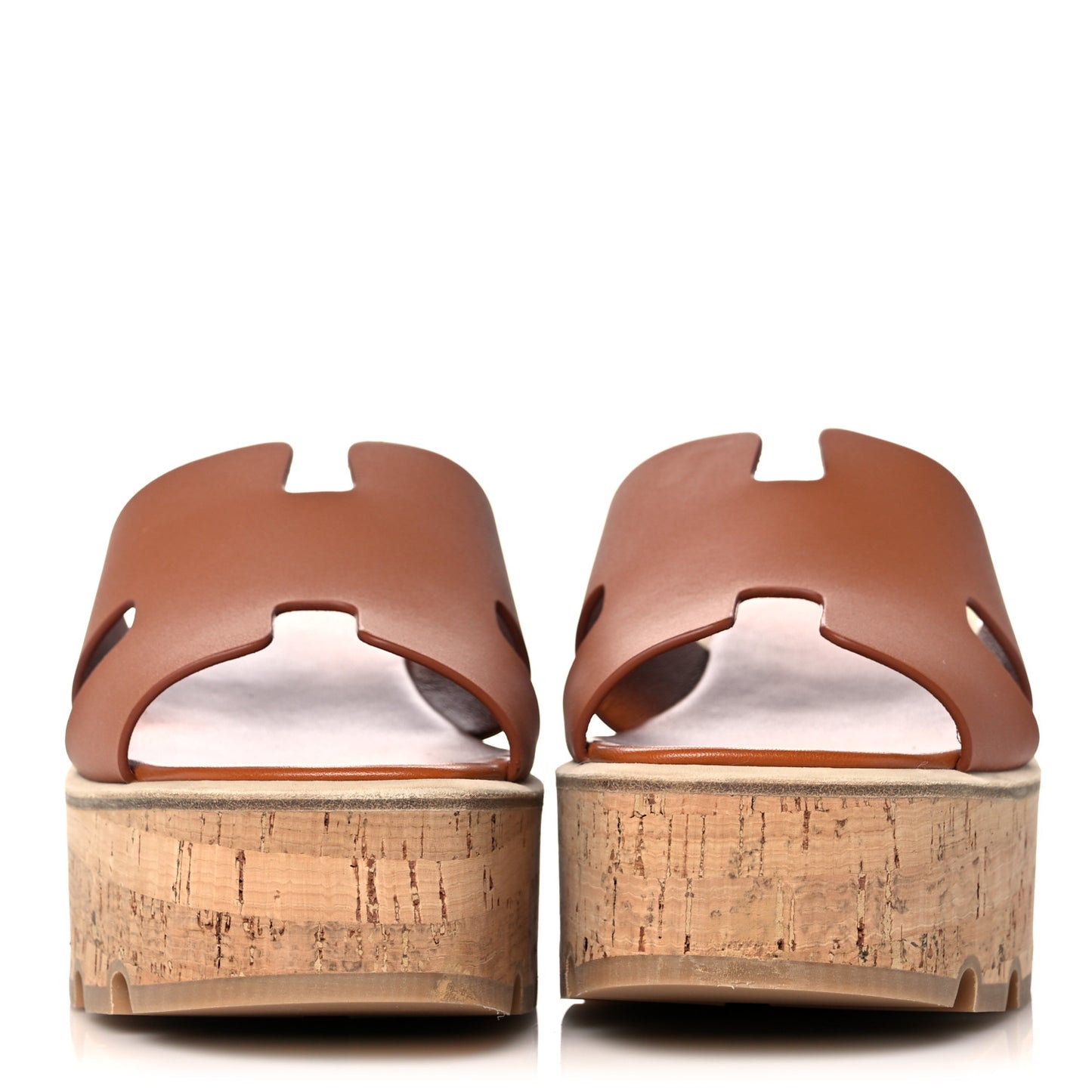 Calfskin Cork Eze 30 Sandals 39 Marron Glaise