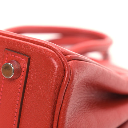 Hermes Chevre Mysore Birkin 25 Rouge Vif 36 of 42