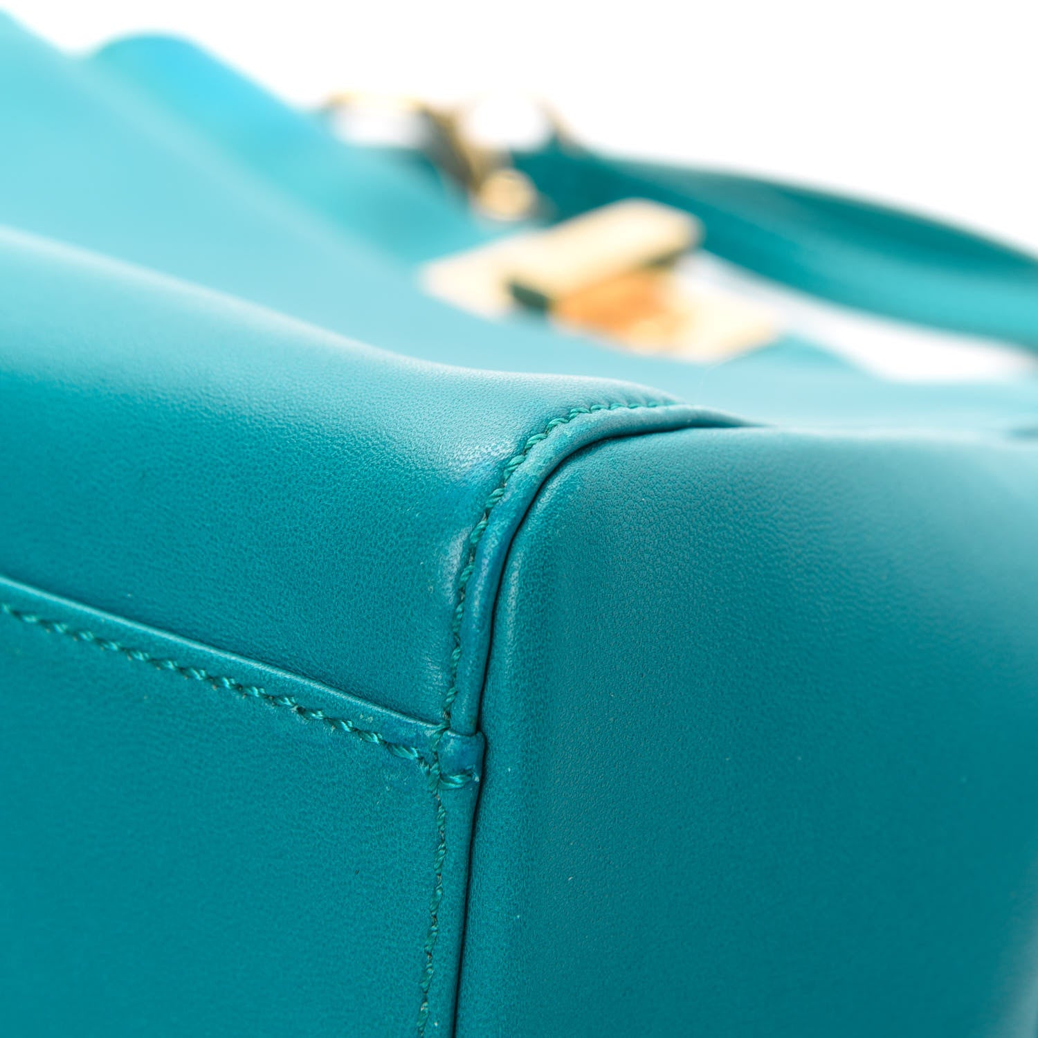 Fendi Nappa Mini Peekaboo Iconic Satchel Lago 11 of 15