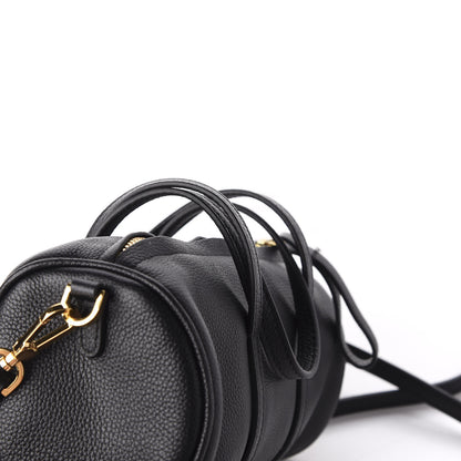 Mansur Gavriel Pebbled Calfskin Mini Mini Duffel Bag Black 9 of 11
