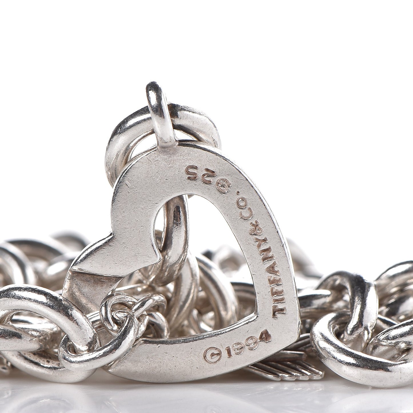 Sterling Silver Heart and Arrow Toggle Necklace
