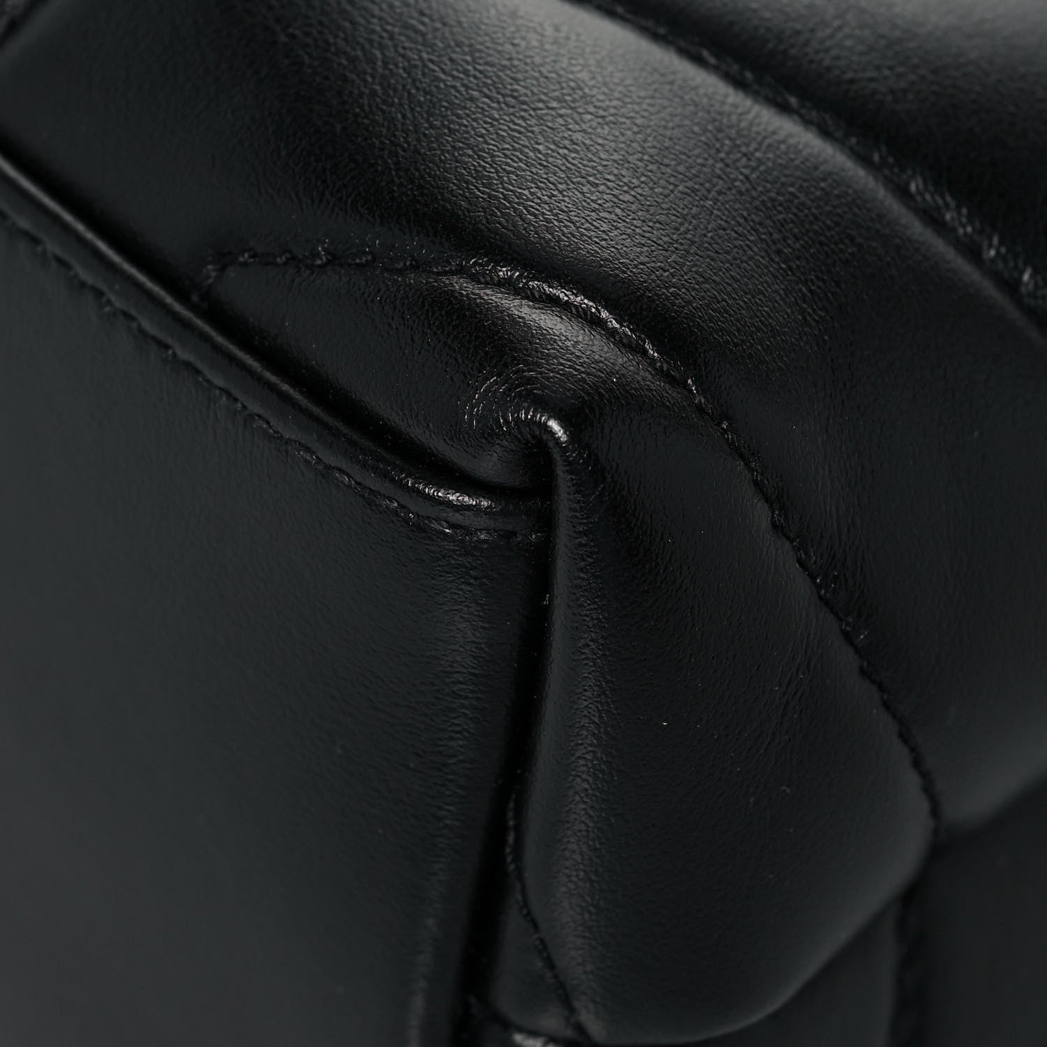 Saint Laurent Calfskin Y Quilted Monogram Small Loulou Chain Satchel Black 8 of 11