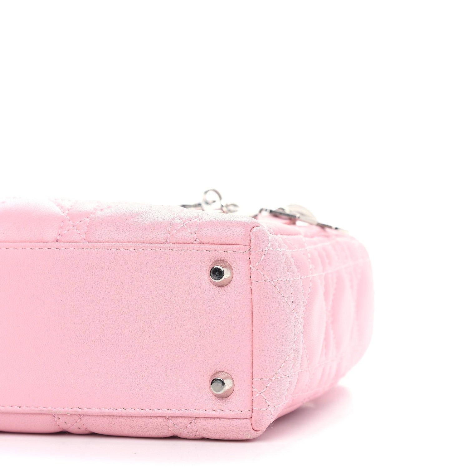Christian Dior Lambskin Cannage Mini Lady Dior Rose Clair 6 of 11