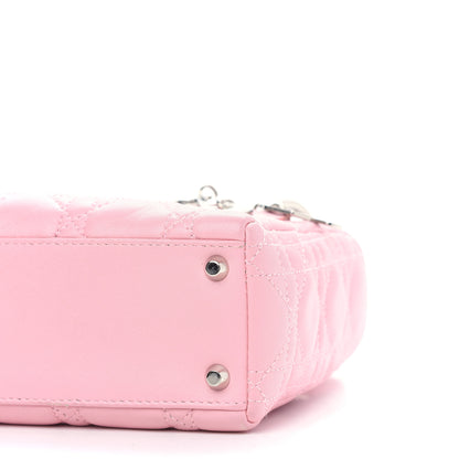 Christian Dior Lambskin Cannage Mini Lady Dior Rose Clair 6 of 11