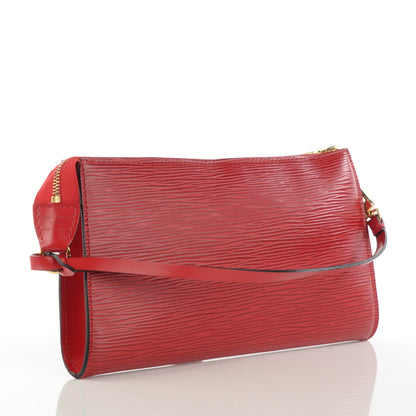 Louis Vuitton Epi Pochette Accessories 24 Castillan Red 3 of 7