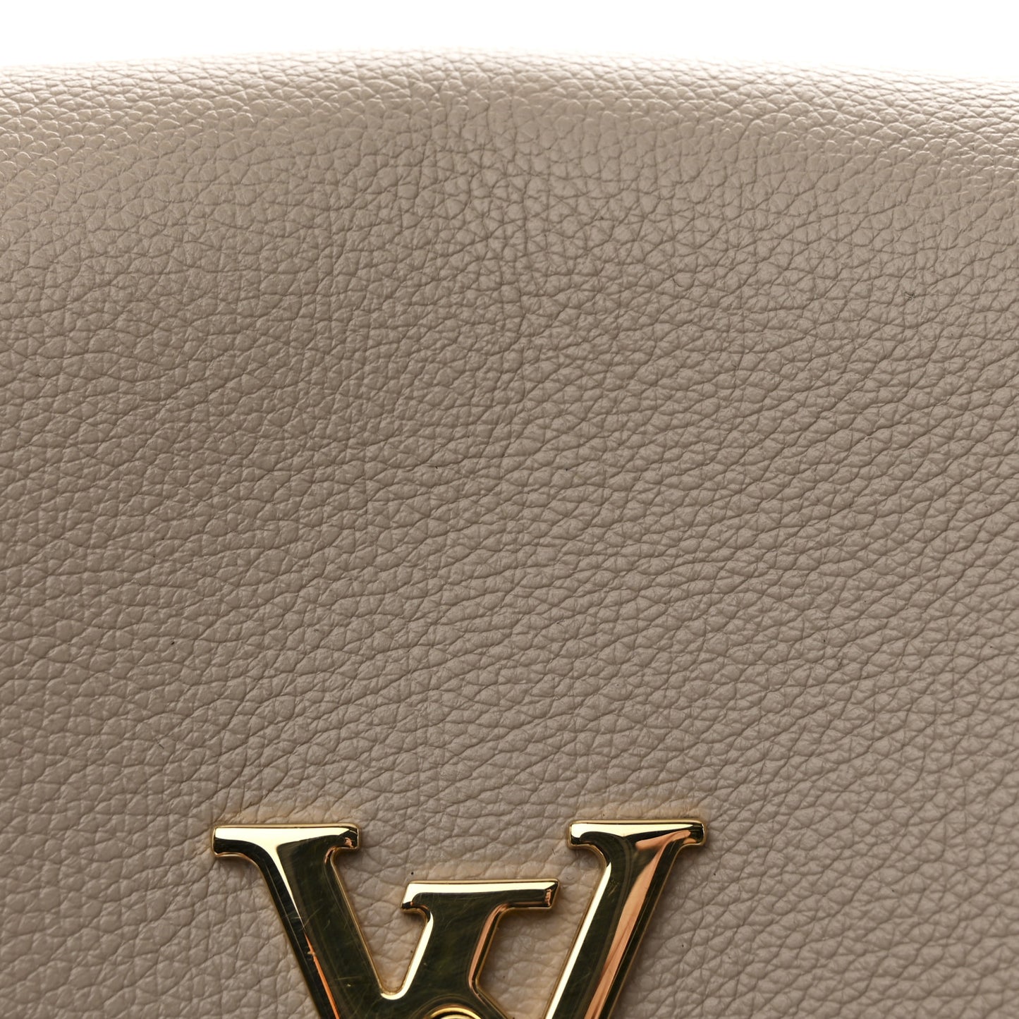 Soft Calfskin Lockme Ever MM Greige