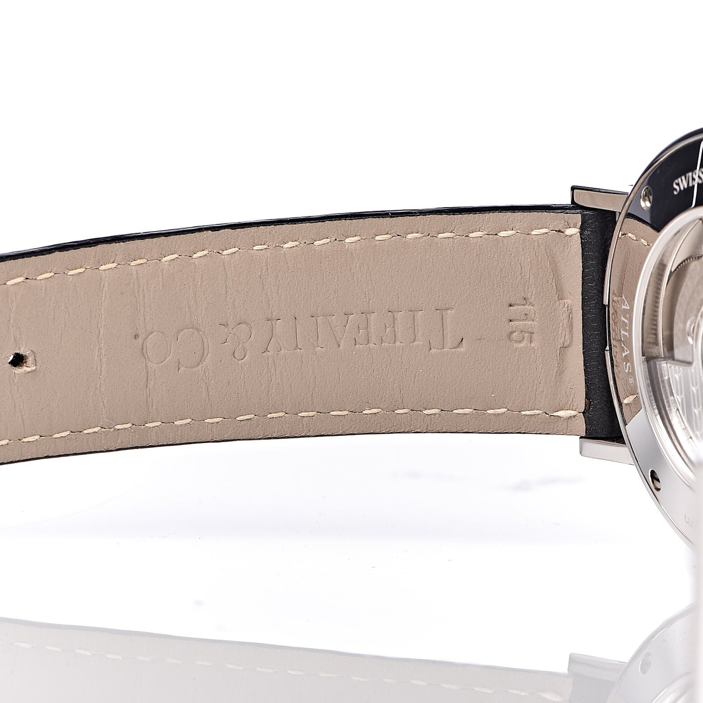 Sterling Silver Calfskin 39mm Atlas Automatic Watch