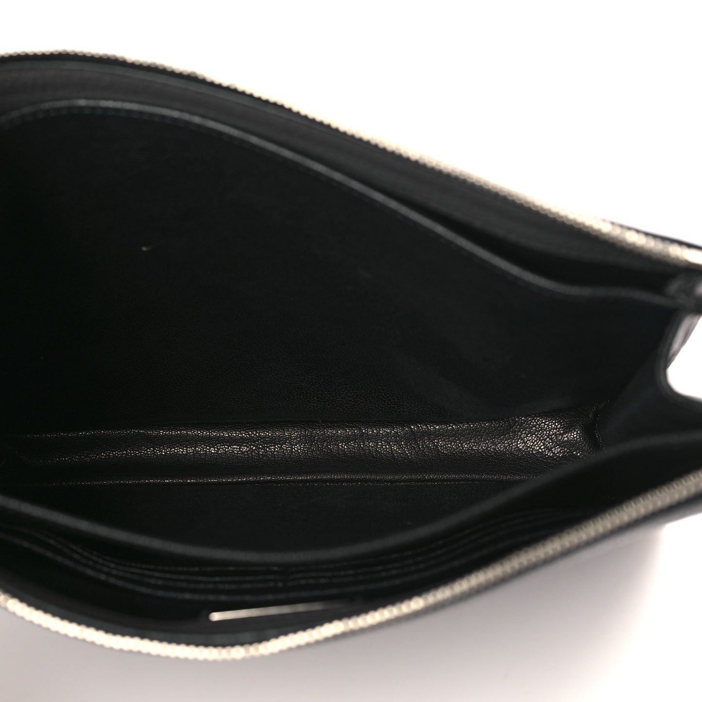 Vitello Daino Wristlet Pouch Grey