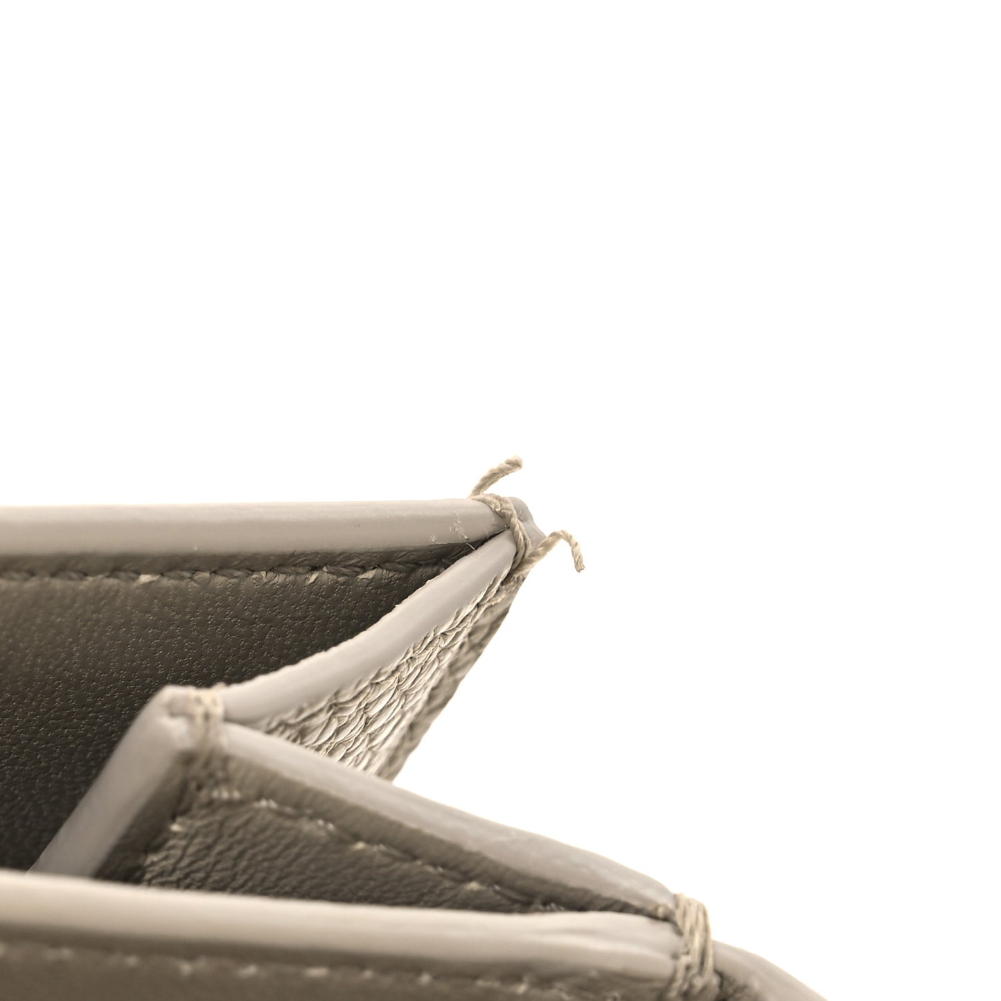 Grained Calfskin Double Gancini Crossbody Stone