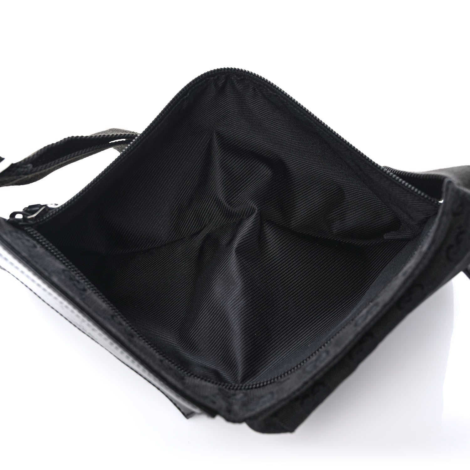 Gucci GG Monogram Double Pocket Belt Bag Black 5 of 10