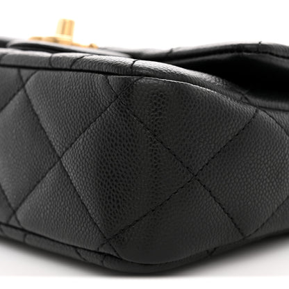 Chanel Caviar Quilted Mini Sweetheart Flap Black 10 of 10