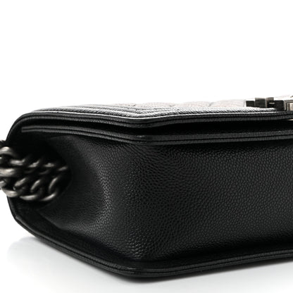 Chanel Caviar Quilted Medium Boy Flap Black 9 of 11