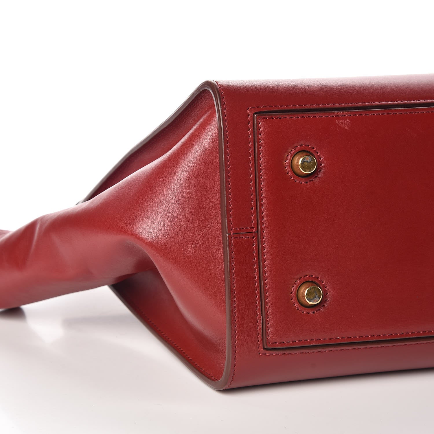 Celine Palmelato Calfskin Mini Tie Knot Tote Red 5 of 8