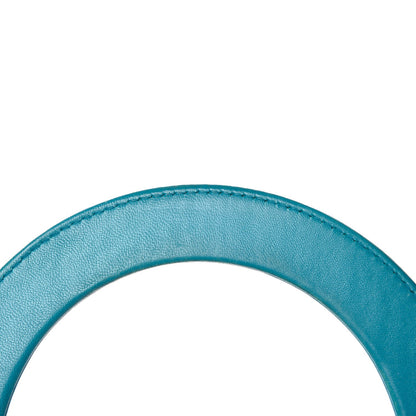 Christian Dior Lambskin Cannage Medium Lady Dior Turquoise 10 of 12