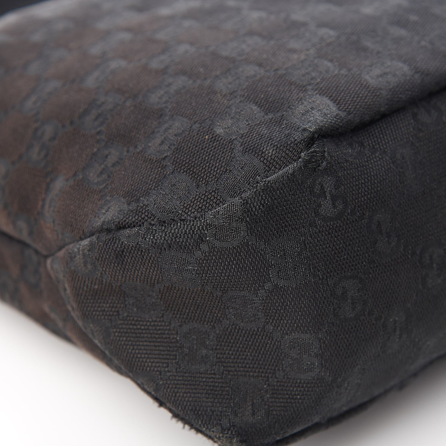 Gucci Monogram Medium Horsebit Chain Hobo Black 10 of 13