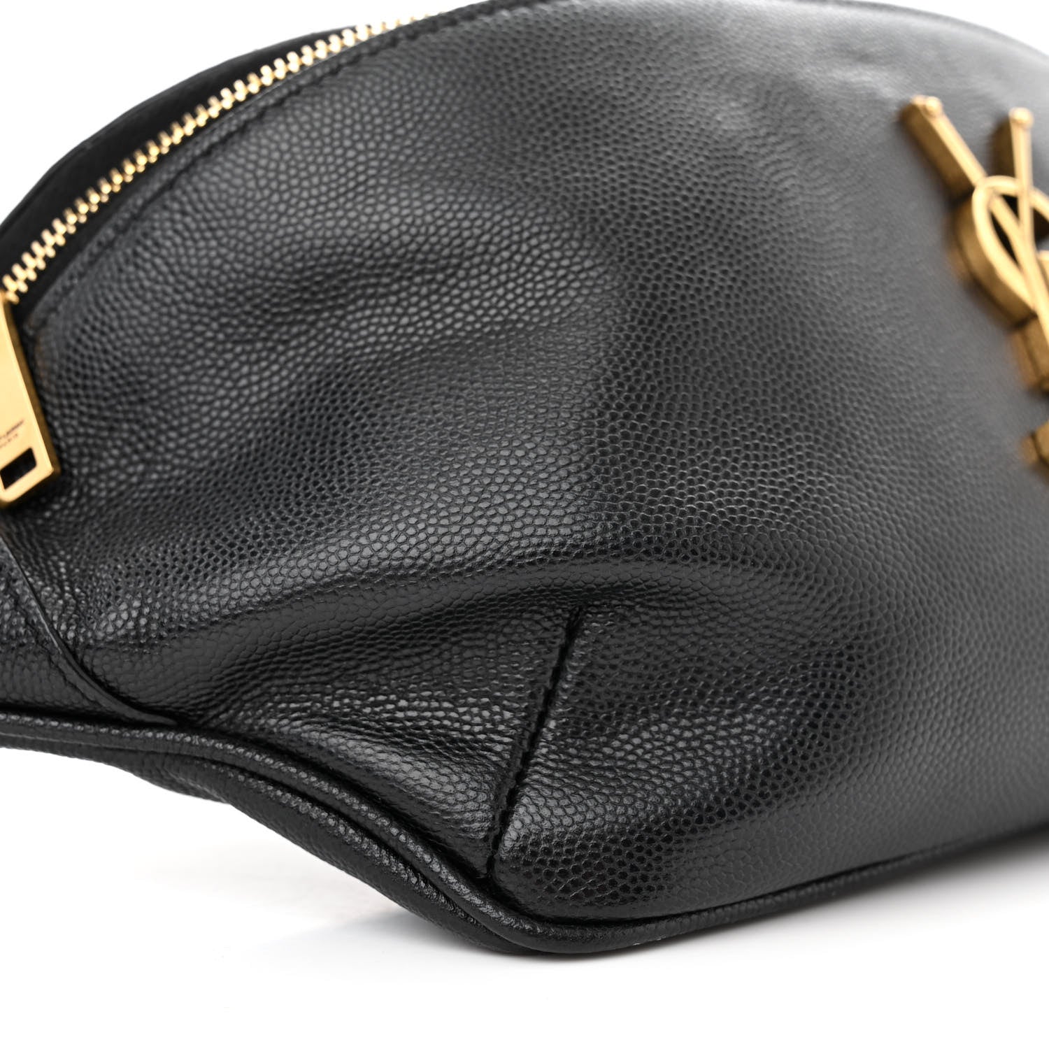 Saint Laurent Grain De Poudre Monogram Belt Bag Black 8 of 12