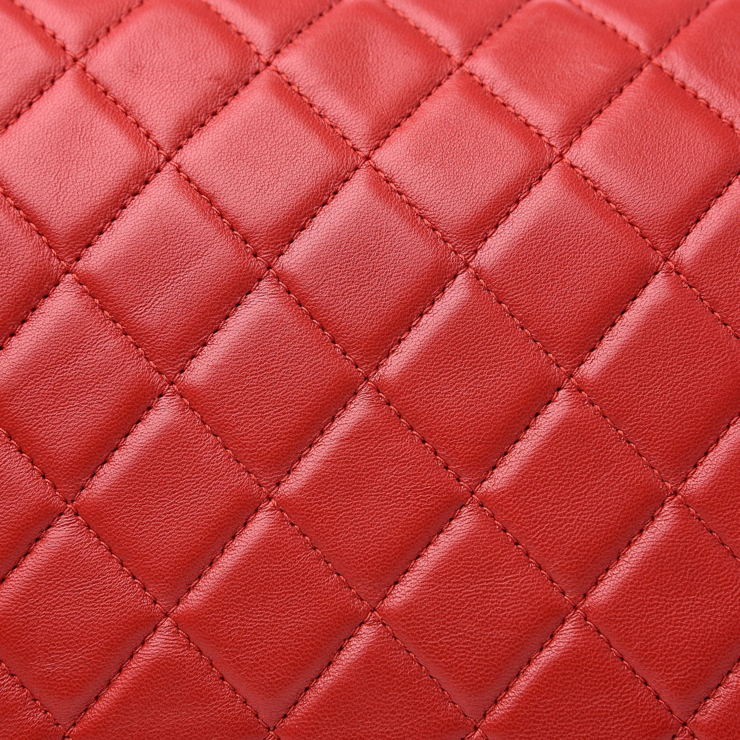 Lambskin Quilted Beauty CC Boy Clutch Red