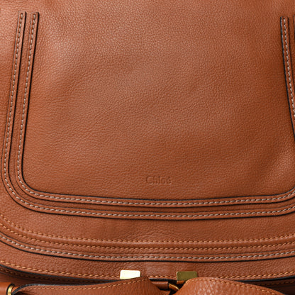 Chloe Calfskin Large Marcie Satchel Tan 9 of 9