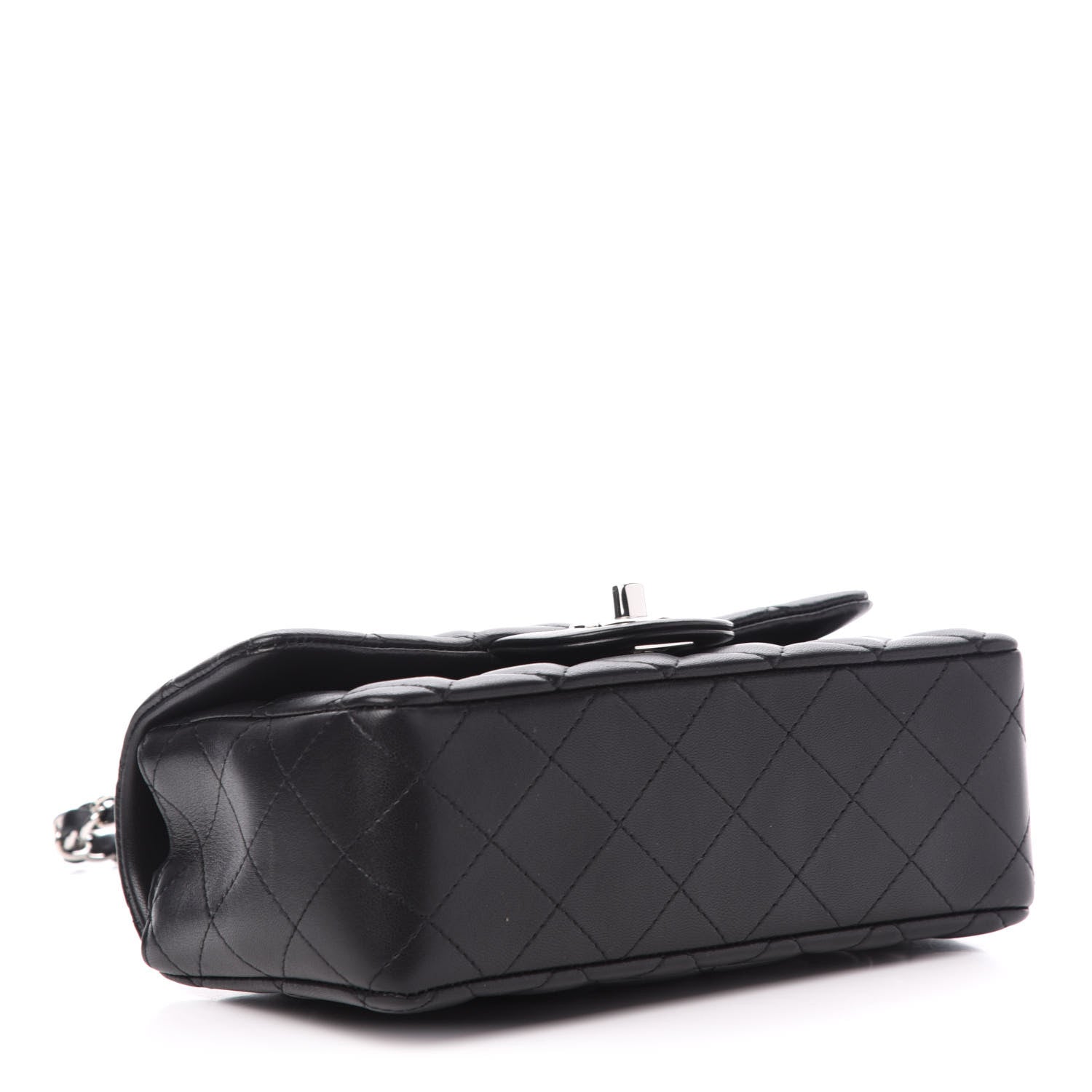 Chanel Lambskin Quilted Mini Rectangular Flap Black 4 of 11