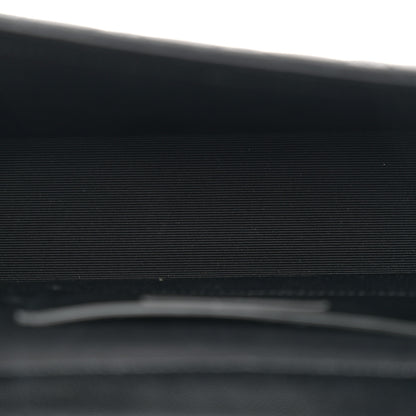 Saint Laurent Grain De Poudre Textured Mixed Matelasse Triquilt Medium Monogram Monochrome Satchel Black 5 of 11