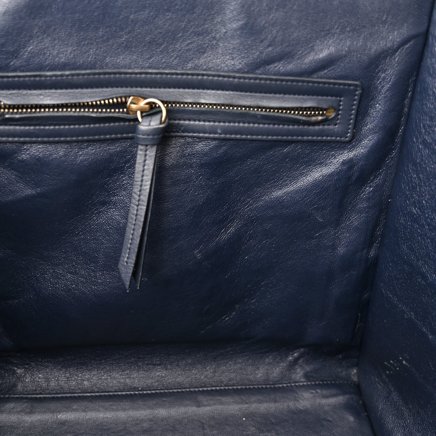 Crocodile Embossed Nubuck Medium Phantom Luggage Navy Blue