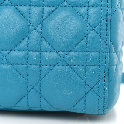 Christian Dior Lambskin Cannage Large Lady Dior Turquoise 17 of 21