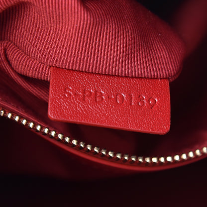 Celine Calfskin Quilted Small C Backpack Red 7 of 14
