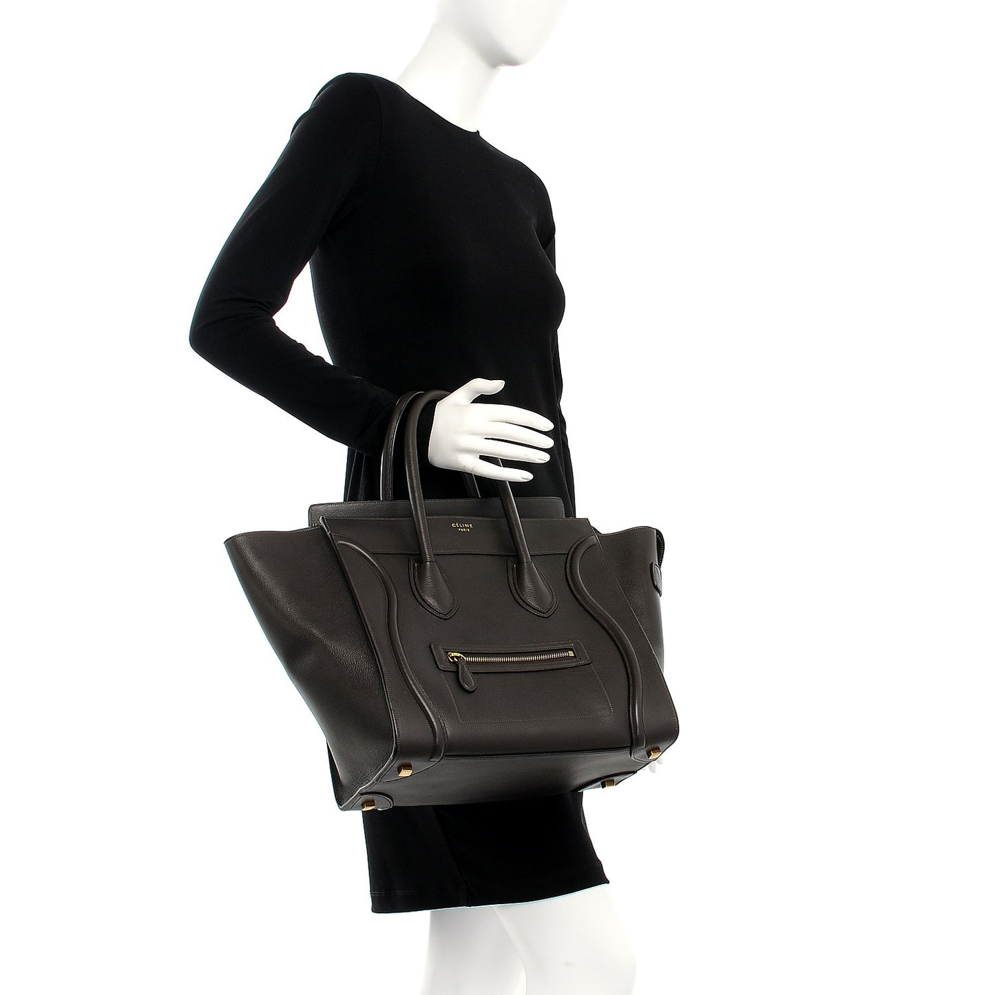 Soft Grained Calfskin Mini Luggage Brown