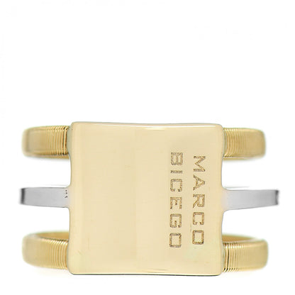 Marco Bicego 18K Yellow White Gold Diamond Triple Masai Ring 50 5.5 3 of 4