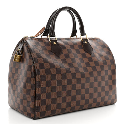 Louis Vuitton Damier Ebene Speedy 30 3 of 9