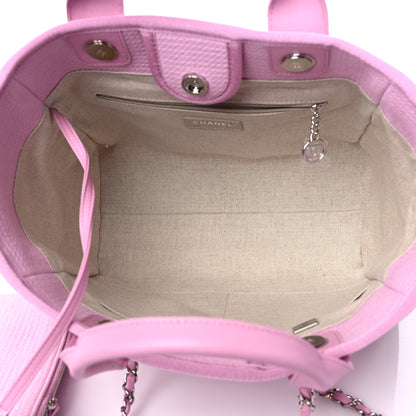 Chanel Mixed Fibers Small Deauville Tote Pink 6 of 11