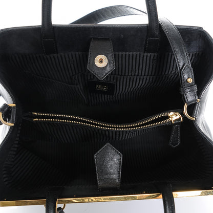 Fendi Vitello Elite Medium 2Jours Tote Black 5 of 6