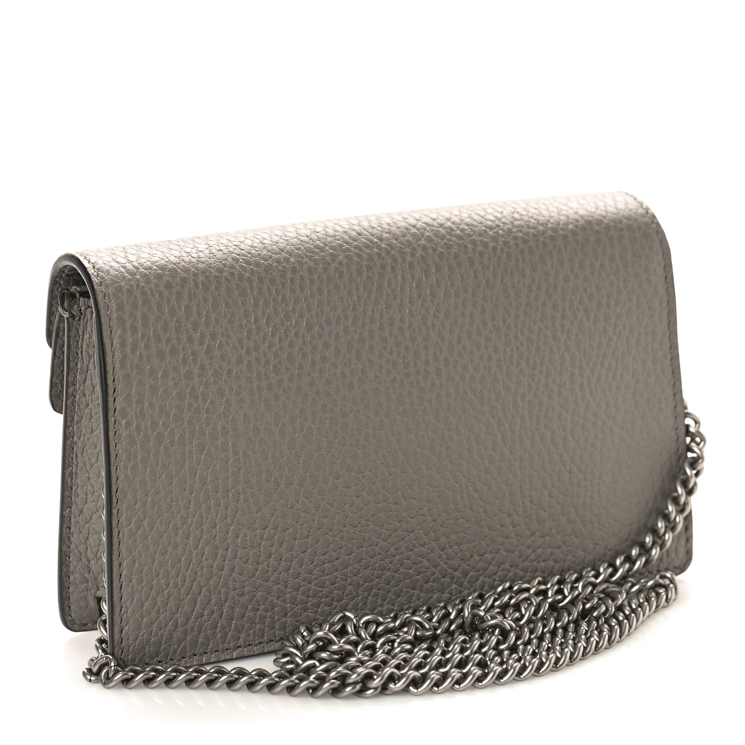 Gucci Dollar Calfskin Crystal Super Mini Dionysus Shoulder Bag Dusty Grey Black Diamond 3 of 9