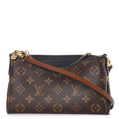 Louis Vuitton Monogram Pallas Clutch Black 1 of 9