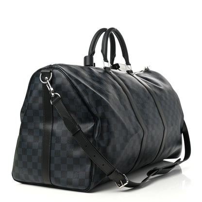 Louis Vuitton Damier Cobalt Keepall Bandouliere 55 3 of 10