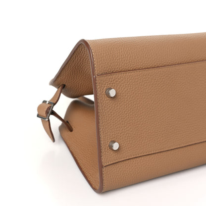 The Row Grained Calfskin EW Margaux Taupe 8 of 9