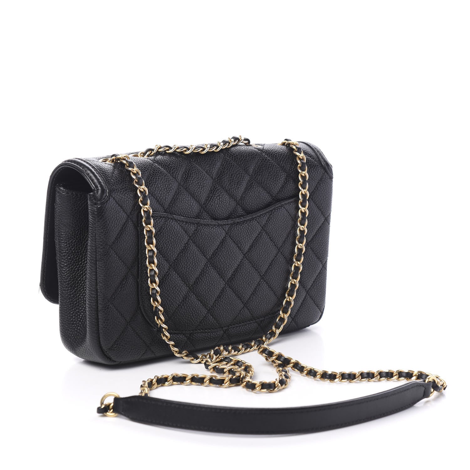 Chanel Caviar Quilted Small CC Filigree Flap Black 2 of 10