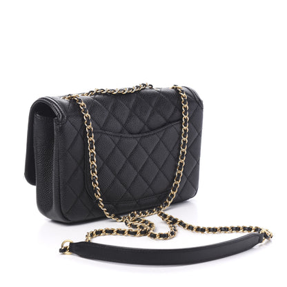 Chanel Caviar Quilted Small CC Filigree Flap Black 2 of 10