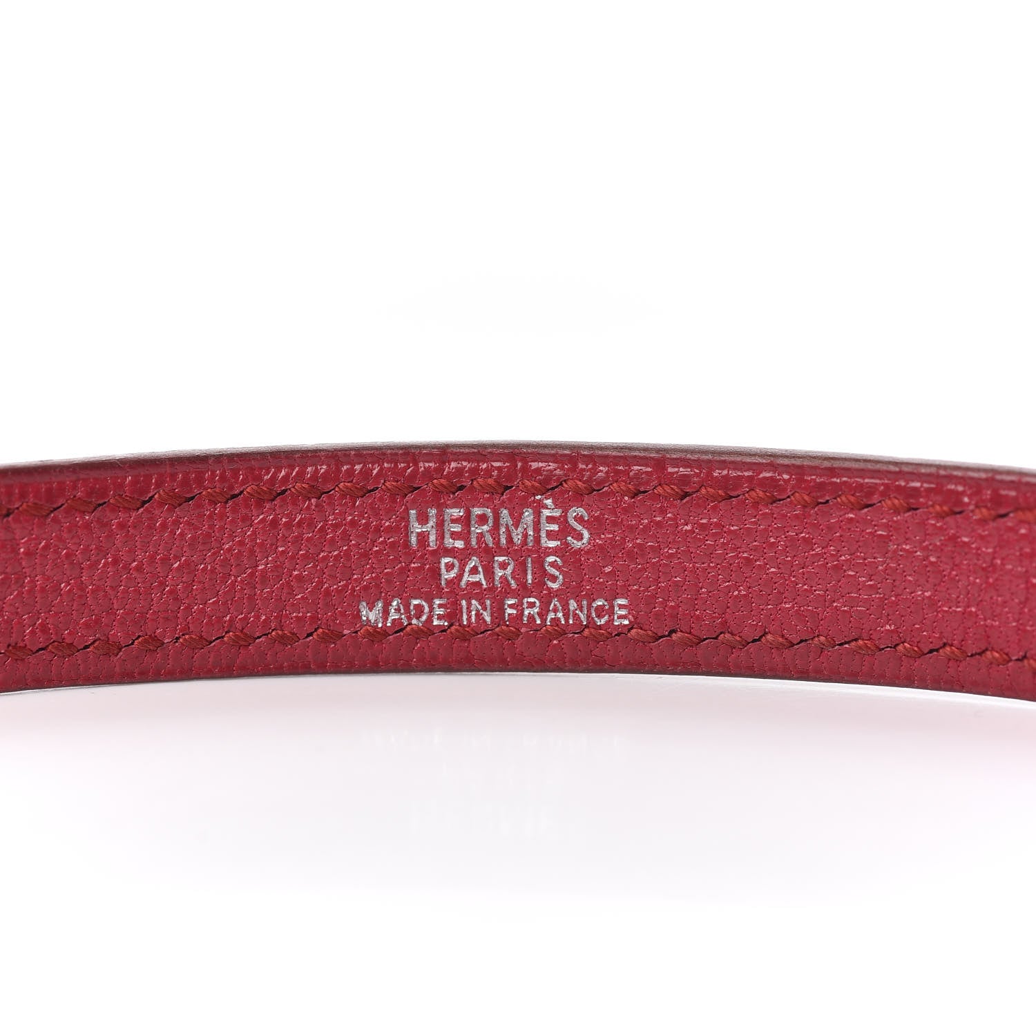 Hermes Chevre Kelly Double Tour Bracelet M Rubis 3 of 5