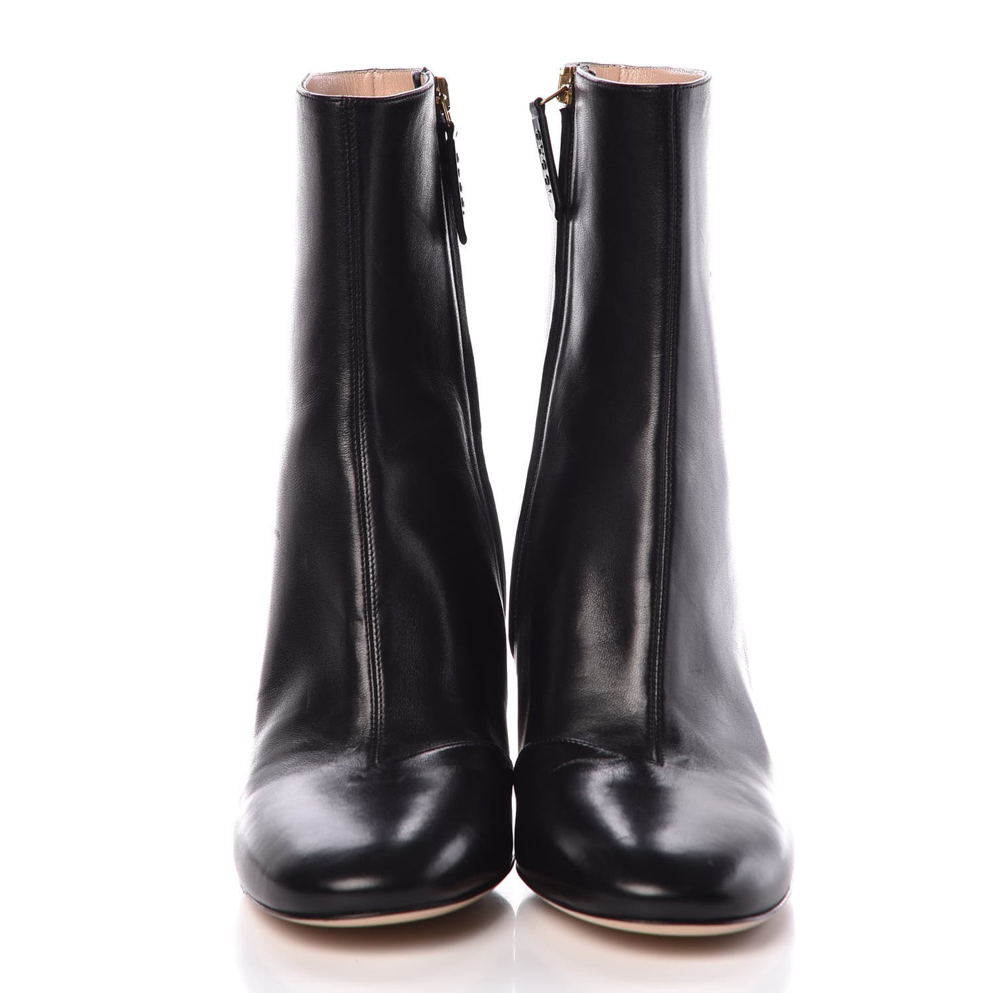 Nappa Removable Bow Candy Ankle Boots 40 Black