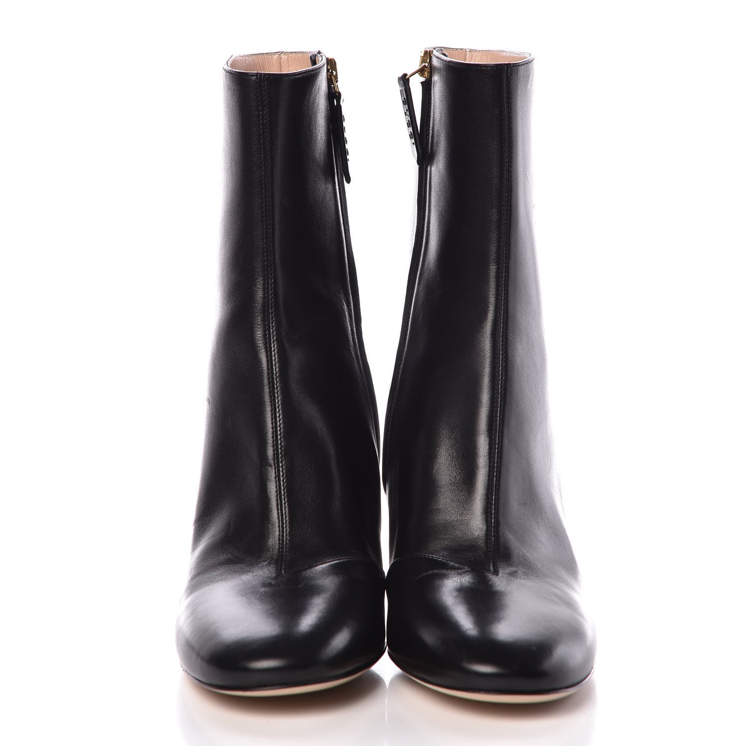 Gucci Nappa Removable Bow Candy Ankle Boots 40 Black 4 of 17