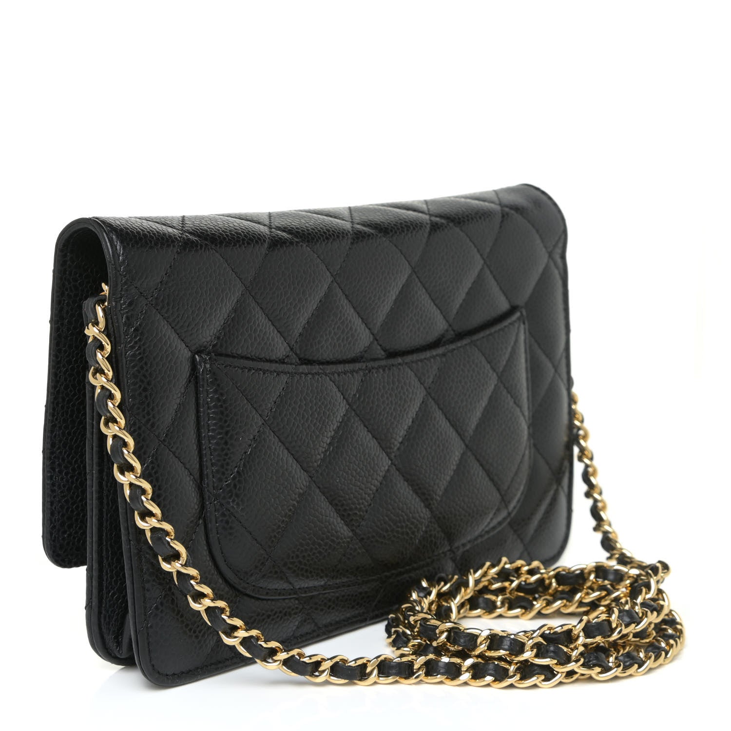 Chanel Caviar Quilted Wallet On Chain WOC Black 3 of 13