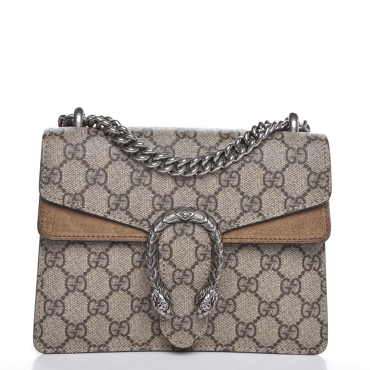 GG Supreme Monogram Mini Dionysus Shoulder Bag Taupe