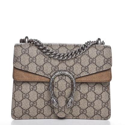 Gucci GG Supreme Monogram Mini Dionysus Shoulder Bag Taupe 2 of 21
