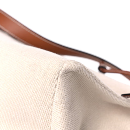 Loewe Canvas Calfskin Cushion Tote Beige 10 of 13