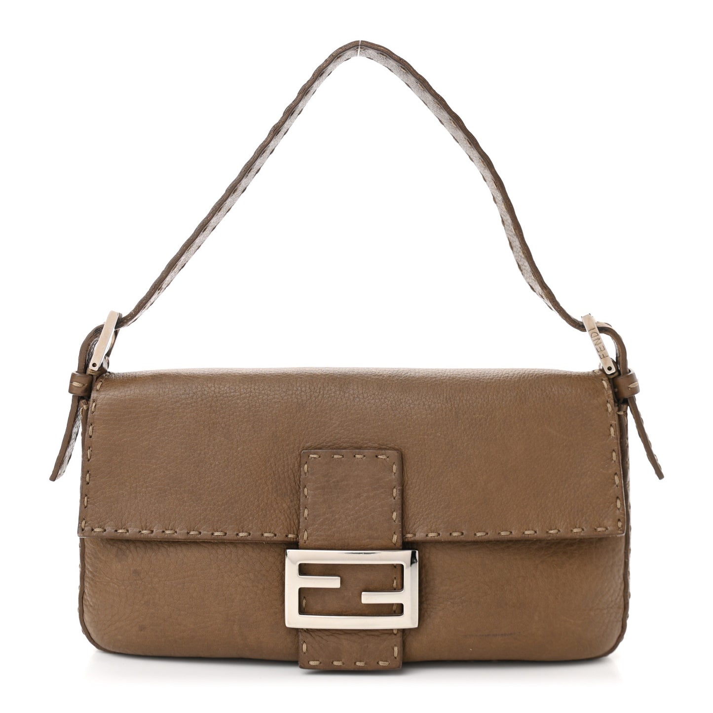 Calfskin Romano Selleria Baguette Brown