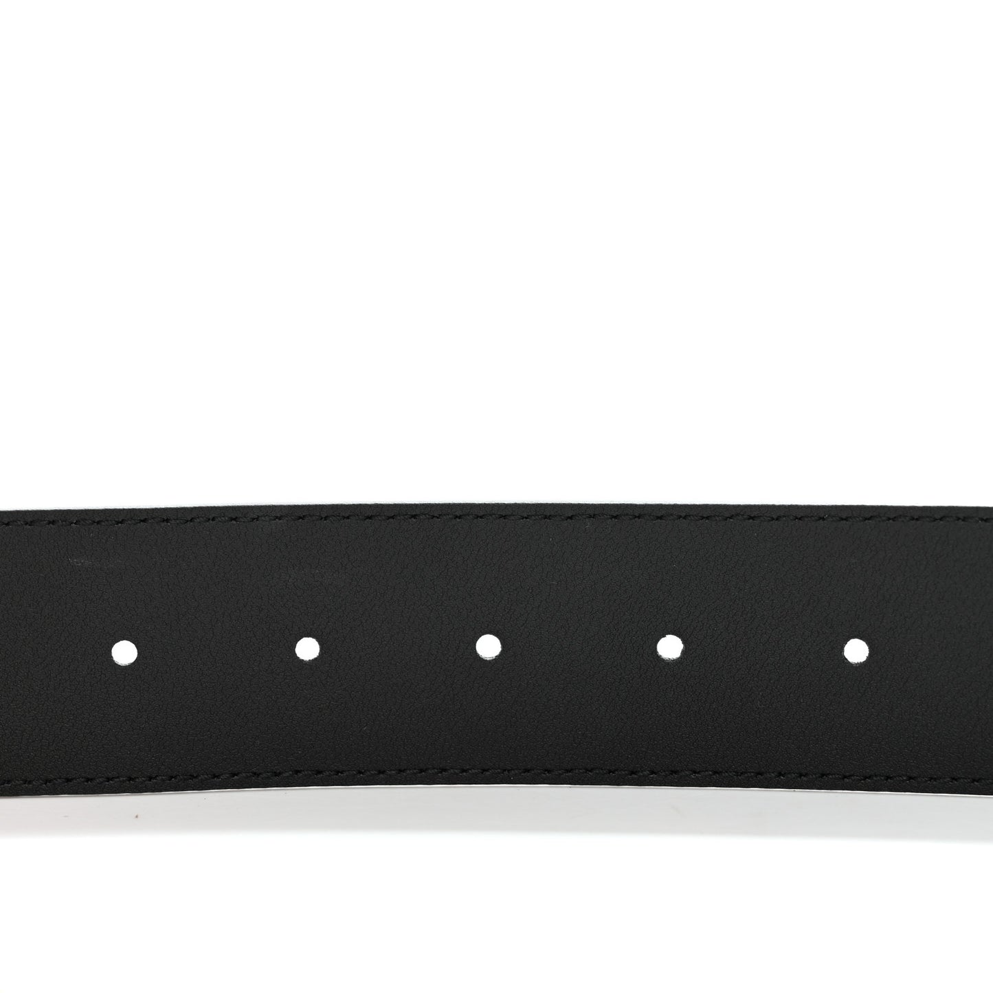 X KEN SCOTT Calfskin Double G 40mm Belt 80 32 Black Multicolor
