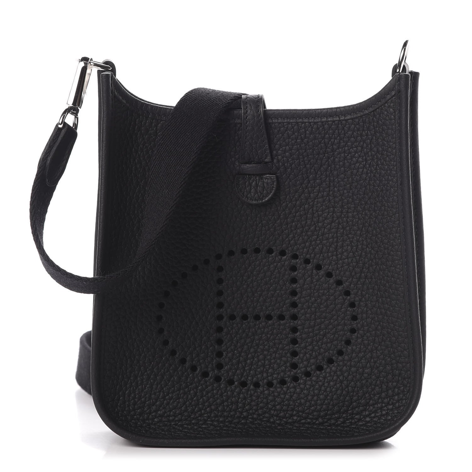 Hermes Taurillon Clemence Evelyne TPM Black 1 of 8