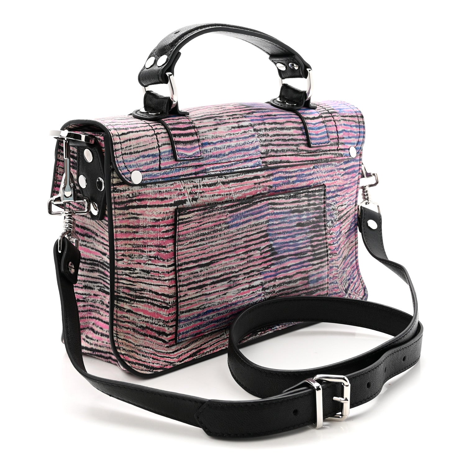 Proenza Schouler X HARMONY KORINE Calfskin Tiny PS1 Satchel Multicolor 3 of 9