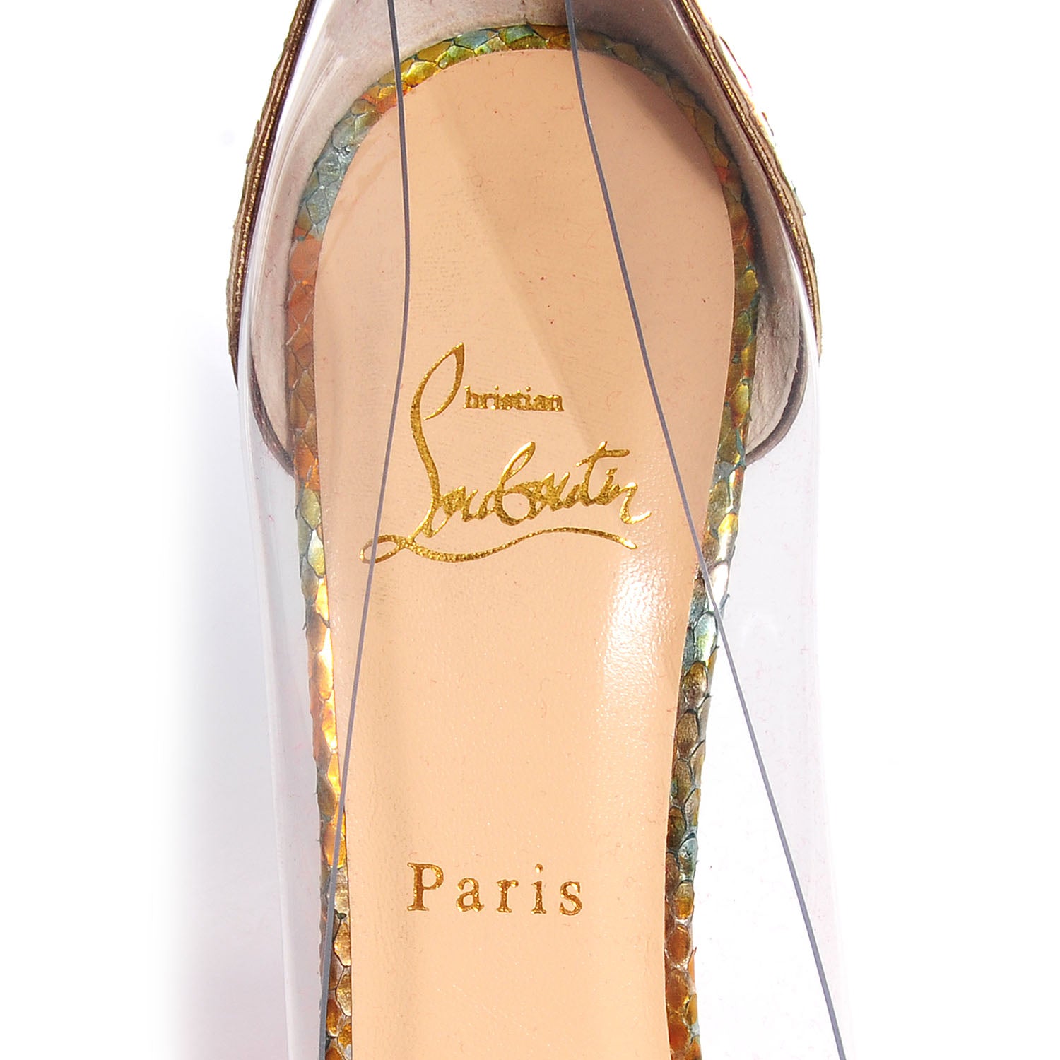 Christian Louboutin Python Bis Un Bout 120 Pumps 39.5 Multicolor 7 of 7